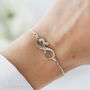 Cat Mum Gift, Personalised Sterling Silver Cat Bracelet, thumbnail 4 of 10