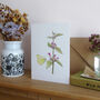 Red Dead Nettle And Butterfly Greeting's Card, thumbnail 4 of 4