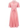 Mae Dress In Blossom Pink Vintage 1940s Style, thumbnail 1 of 2