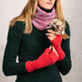 Soft Knitted Wrist Warmers Brights, thumbnail 4 of 6
