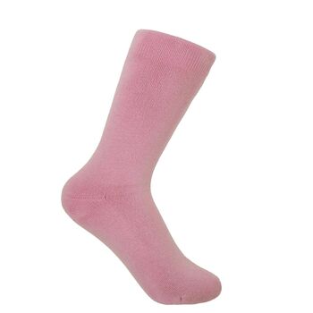 Plain Women's Bed Socks – Pink, 3 of 4