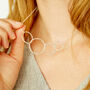 40th Birthday Sterling Silver Rings Necklace, thumbnail 3 of 3