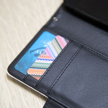 Inky Wren Faux Leather Phone Case With Card Slots, 2 of 6