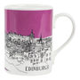 Edinburgh Calton Hill Mug Pink, thumbnail 1 of 3