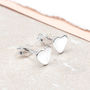 Sterling Silver Tiny Heart Stud Earrings, thumbnail 1 of 6