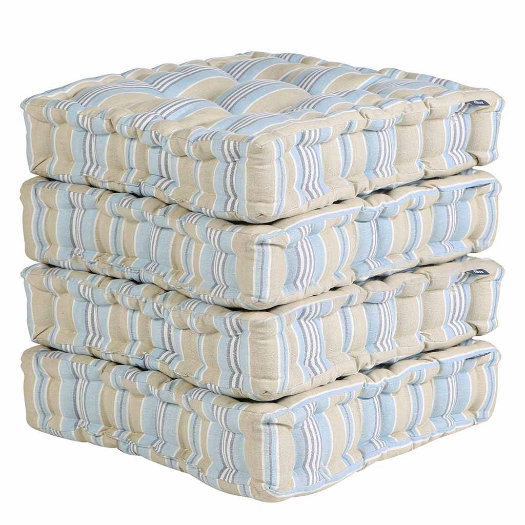 Set Of Four Striped Box Kitchen Chair Cushions By Dibor