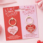 Soul Sisters Heart Best Friends Keyring Or Bag Charm Set, thumbnail 1 of 3
