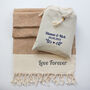 Personalised Cotton Throw, Anniversary Gift Personalised, thumbnail 6 of 10