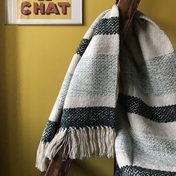 Berber Grainy Green Throw, 2 of 4
