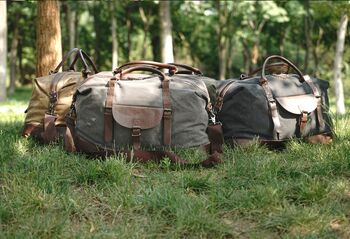 Canvas Holdall Duffel Bag, 9 of 12