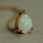 Opal Teardrop Pendant Necklace, thumbnail 3 of 7