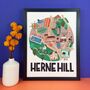Herne Hill London Map, thumbnail 1 of 6