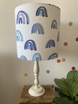 Cool Blues Rainbow Lampshade, 2 of 5