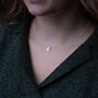 Silver Delicate Birthstone Sea Buttons Pendant, thumbnail 6 of 8