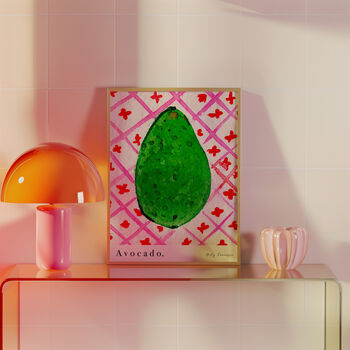 Avocado Food Art Print Produce Kitchen Poster, 5 of 12