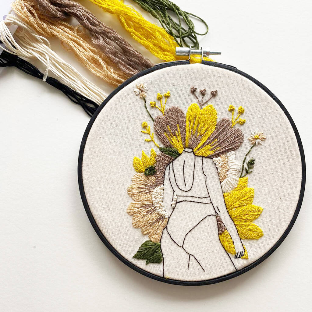 'Flourish' An Inspiring Female Embroidery Kit, 1 of 4