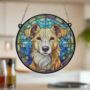 Lurcher Stained Glass Effect Suncatcher, thumbnail 4 of 5