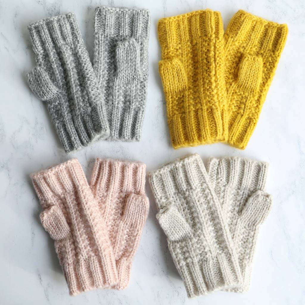 Knit Hand Warmers By Lisa Angel