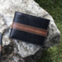 Personalised Black English Leather Card Holder Wallet, thumbnail 1 of 8