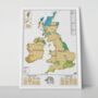 Luxury Scratch Map ® UK And Ireland, thumbnail 1 of 3
