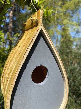 Teardrop Style Hanging Bird Nest Box, 5 of 8