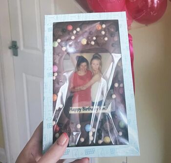 Edible Photo Personalised Chocolate Slab And Gift Box, 2 of 2