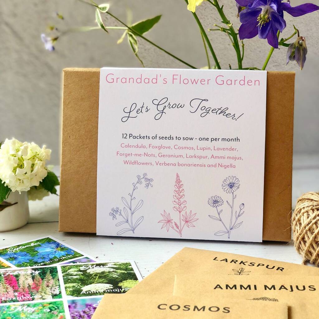 Grandads Grow Your Own Flowers Gardening Gift, 1 of 5