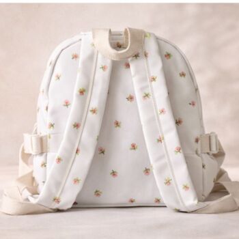 Personalised Embroidered Ditsy Girls Rounded Backpack, 4 of 5