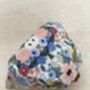 Multicoloured Blue Handcrafted Pearl Floral Clutch Bag, thumbnail 2 of 10