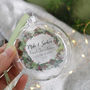 First Christmas As Mr And Mrs Wreath Flat Bauble, thumbnail 4 of 6