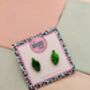 Christmas Light Glitter Resin Studs / Sparkly Holiday Bulb Earrings / Christmas Gift / Stocking Filler, thumbnail 8 of 12