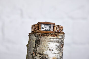 Rectangle Wrist Watch Women Gifts For Her, Wood Wristwatch, 5 of 6