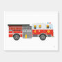 Fire Engine Print, thumbnail 1 of 3