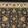 Wood Serving Tray With Handle, Black Floral India Print, thumbnail 2 of 7