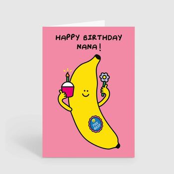 Nana Banana Nan Happy Birthday Card, 2 of 2