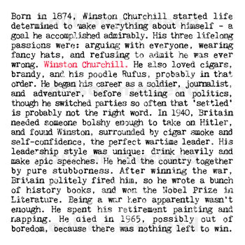 Winston Churchill Gift Print, 2 of 9