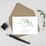 Olive Wedding Save The Date Card, thumbnail 2 of 2