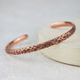 Copper Leopard Print Cuff Bangle, thumbnail 1 of 4