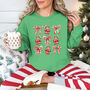 Candy Cane Bows Christmas Jumper, thumbnail 3 of 7