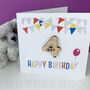 Personalised Birthday Card With Wooden Age Number, thumbnail 3 of 3