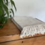 Cream Striped Design Cotton Bedspread, thumbnail 1 of 8