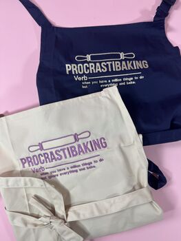 Procrastibaking Embroidered Apron, 6 of 8