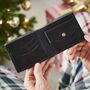Snowboarding Skiing Personalised Handmade Leather Wallet, thumbnail 4 of 8
