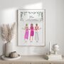 Personalised Mum And Daughters Print, thumbnail 7 of 7