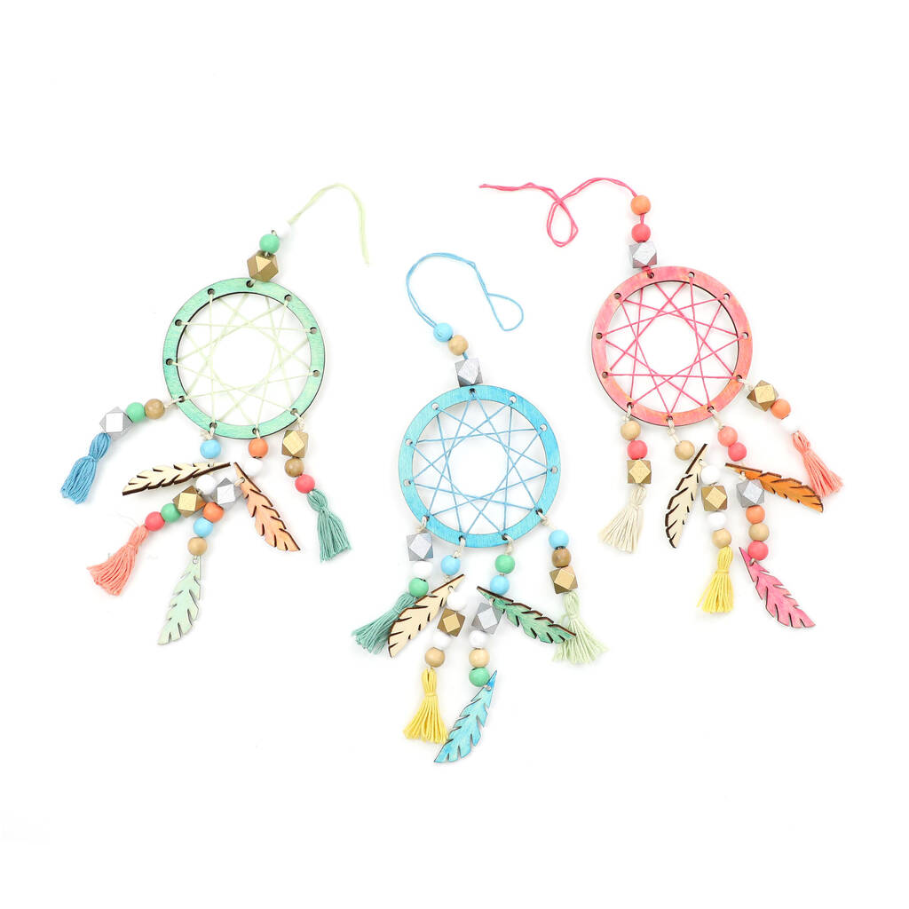 Personalised Make Your Own Dreamcatcher Craft Kit By Cotton Twist