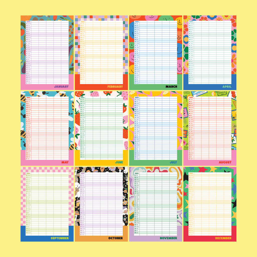 2024 Family Planner A3 Wall Calendar By Penny and Me