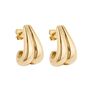 Retro 18ct Gold Plated Waterfall Hoops, thumbnail 2 of 6