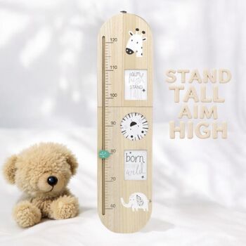 Wooden Baby Gifts Jungle Animal’s ‘Folding’ Height Chart, 2 of 6