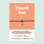 Thank You Star Charm Wish Bracelet, thumbnail 1 of 3