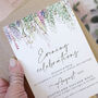 Whimsical Spring Wedding Evening Invitation, thumbnail 1 of 4